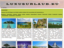 Tablet Screenshot of luxusurlaub.eu